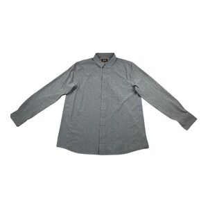 Bass Outdoor Gray‎ Long Sleeve Button Down Shirt XL Stretch Performance